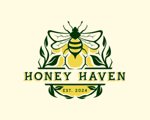 Honey Bee Apiary logo design