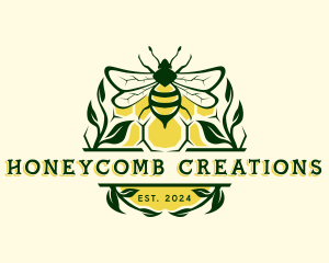 Honey Bee Apiary logo design