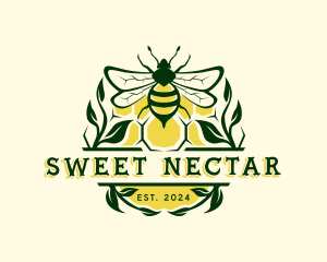 Honey Bee Apiary logo design