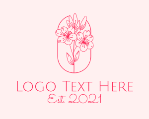 Pink Cherry Blossom  logo