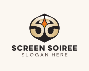 Modern Gold Letter S logo design