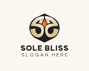 Modern Gold Letter S logo design