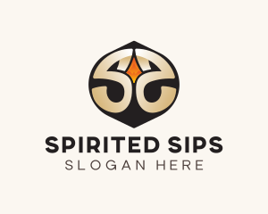 Modern Gold Letter S logo design