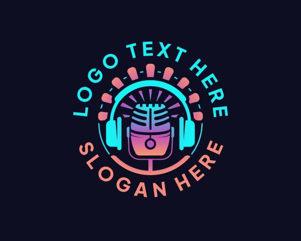 Podcaster logo example 1