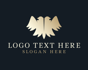 Luxury Gold Eagle logo