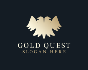 Luxury Gold Eagle logo design