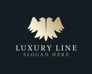 Luxury Gold Eagle logo design