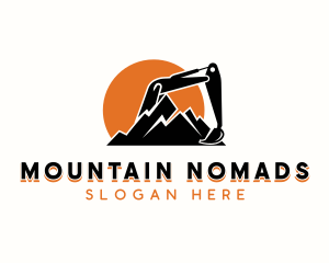 Mountain Excavation Contractor logo design