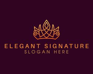 Elegant Royal Crown logo design