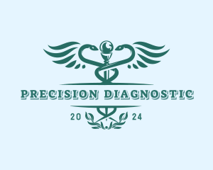 Medical Health Caduceus logo design