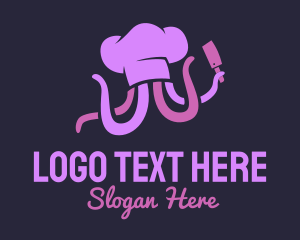 Purple Octopus Chef logo