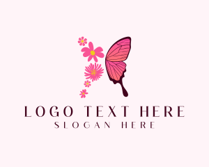 Floral Butterfly Wings logo