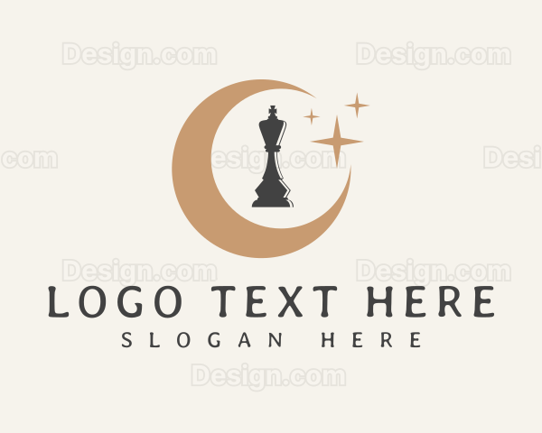 Chess Piece Moon Logo