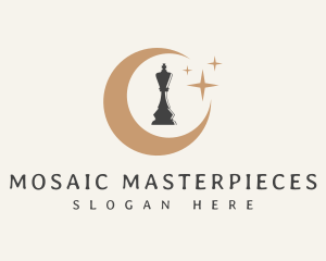 Chess Piece Moon logo design