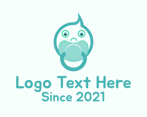 Teal Baby Pacifier logo