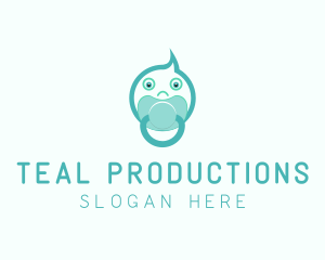 Teal Baby Pacifier logo