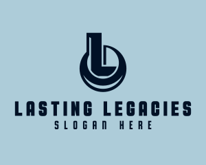 Logistics Cargo Letter L logo design