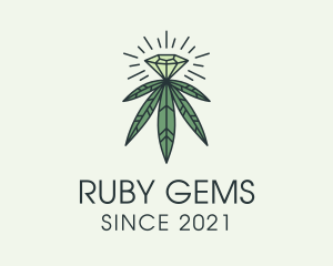 Precious Gem Weed logo design