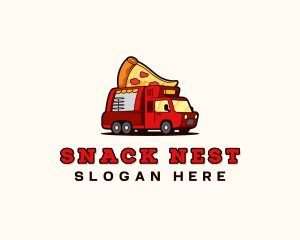 Pizza Food Truck logo design