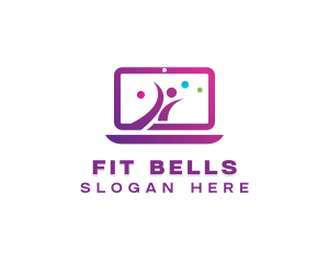 Online Fitness Class  logo design