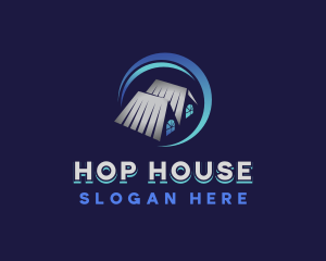 House Roofing Builder logo design