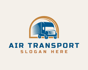 Logistics Courier Truck logo design