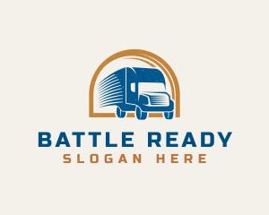 Logistics Courier Truck logo