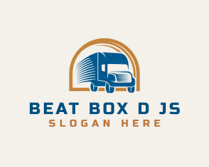 Logistics Courier Truck logo