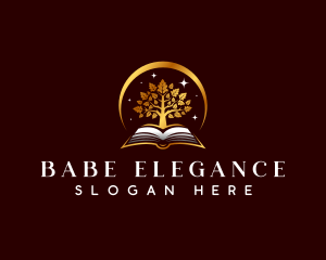 Elegant Book Tree logo design