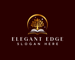 Elegant Book Tree logo design