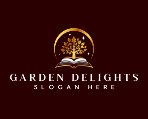 Elegant Book Tree logo design