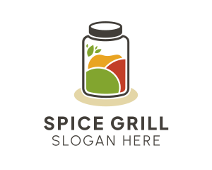 Spice Ingredients Jar  logo design