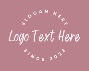 Round Handwritten Business logo