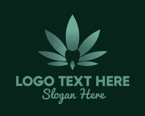 Dental Tooth Cannabis logo