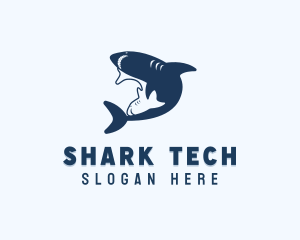 Shark Fish Animal logo