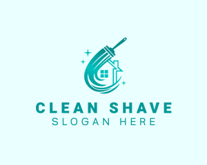 Residential Home Cleaning logo design