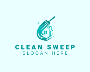 Residential Home Cleaning logo design