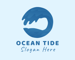 Beach Surf Wave logo design