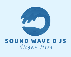 Beach Surf Wave logo design