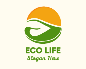 Sun Leaf Ecology logo design