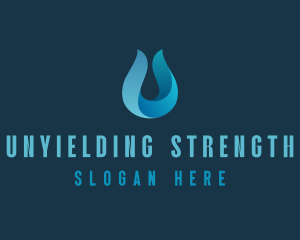 Water Sanitation Droplet  logo design