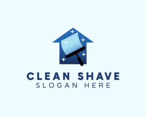 Clean Home Squeegee logo design