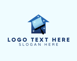 House - Clean House Squeegee logo design