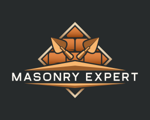 Bricklaying Masonry Contractor logo design