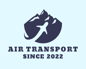 Airplane Mountain Peak logo design