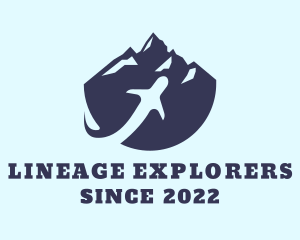 Airplane Mountain Peak logo design