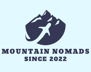 Airplane Mountain Peak logo design