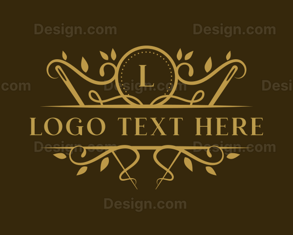 Sewing Needle Fashion Logo