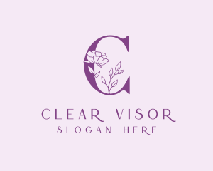 Flower Cosmetic Letter C logo design