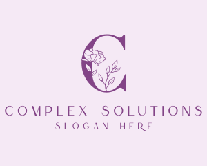 Flower Cosmetic Letter C logo design